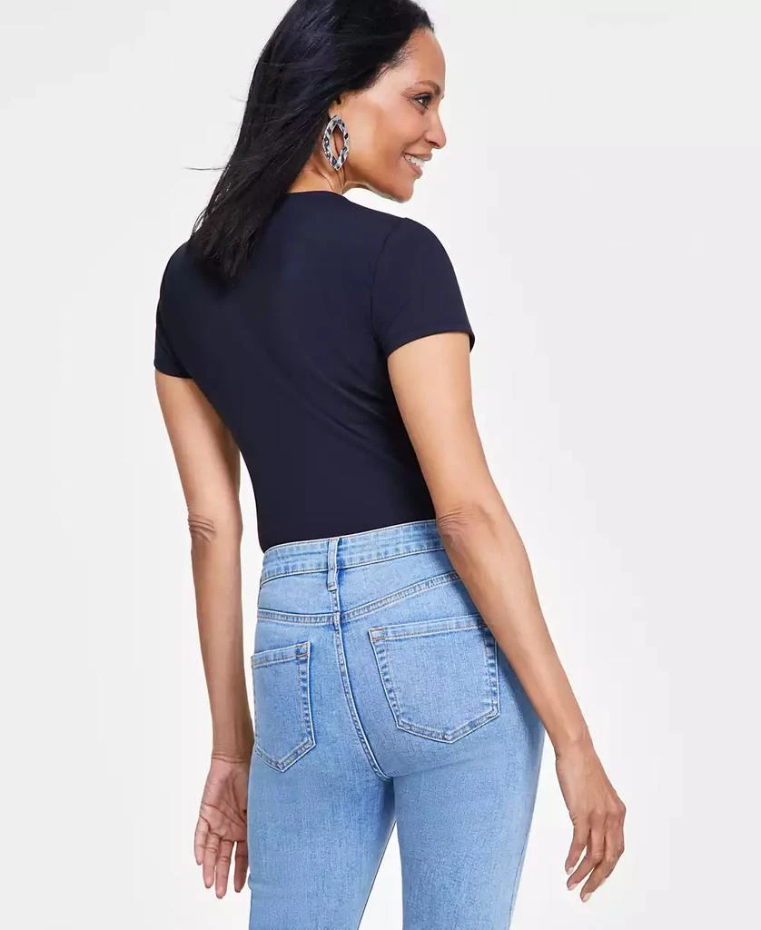 INC International Women's V-Neck Bodysuit, Created for Macy's 2