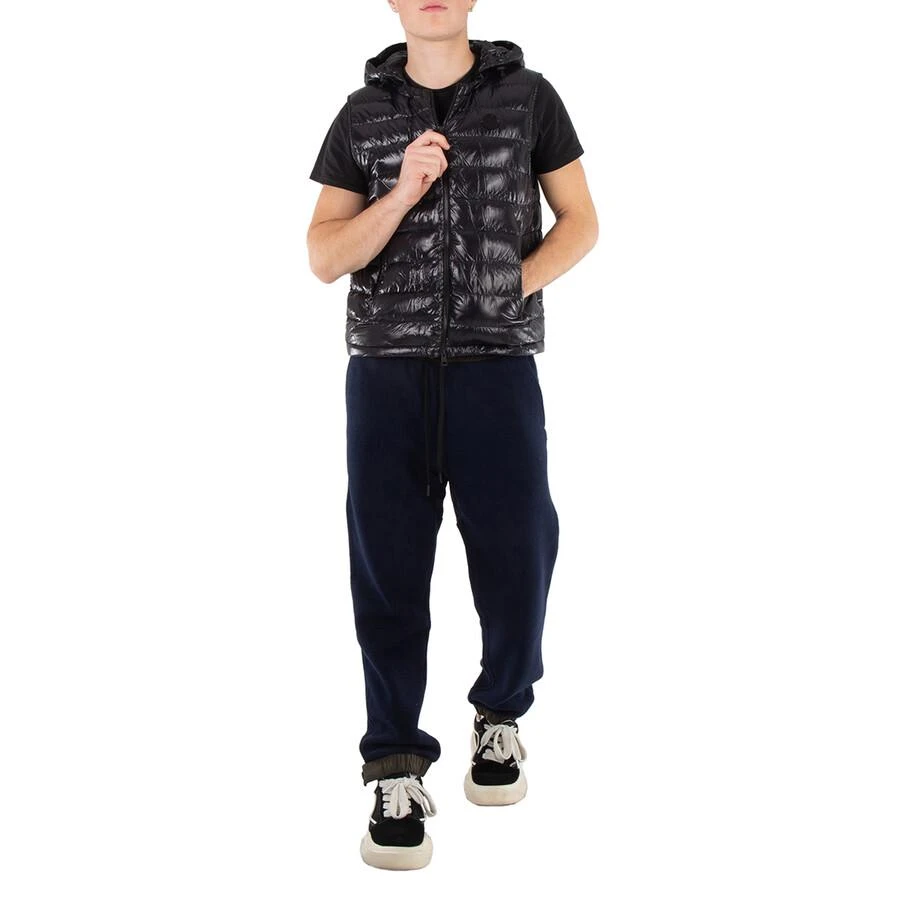 Moncler Grenoble Fleece Track Pants In Dark Navy 2