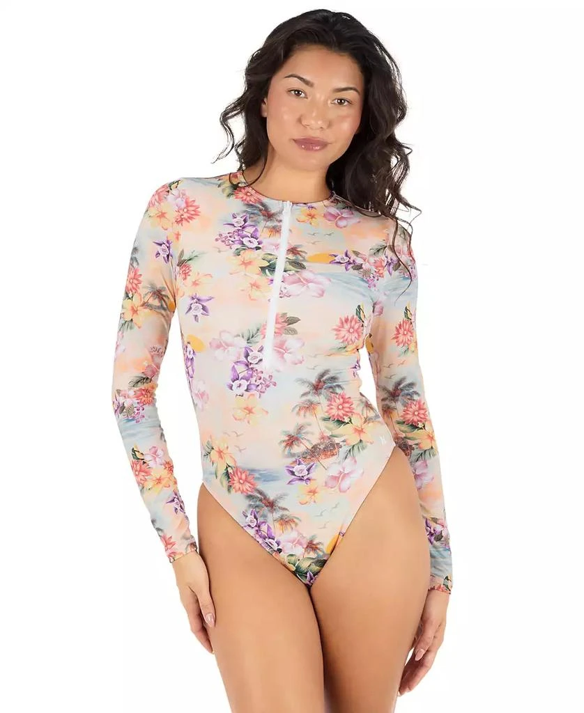 Hurley Women's Scenic Sunset Zip-Front Moderate One-Piece Surf Suit