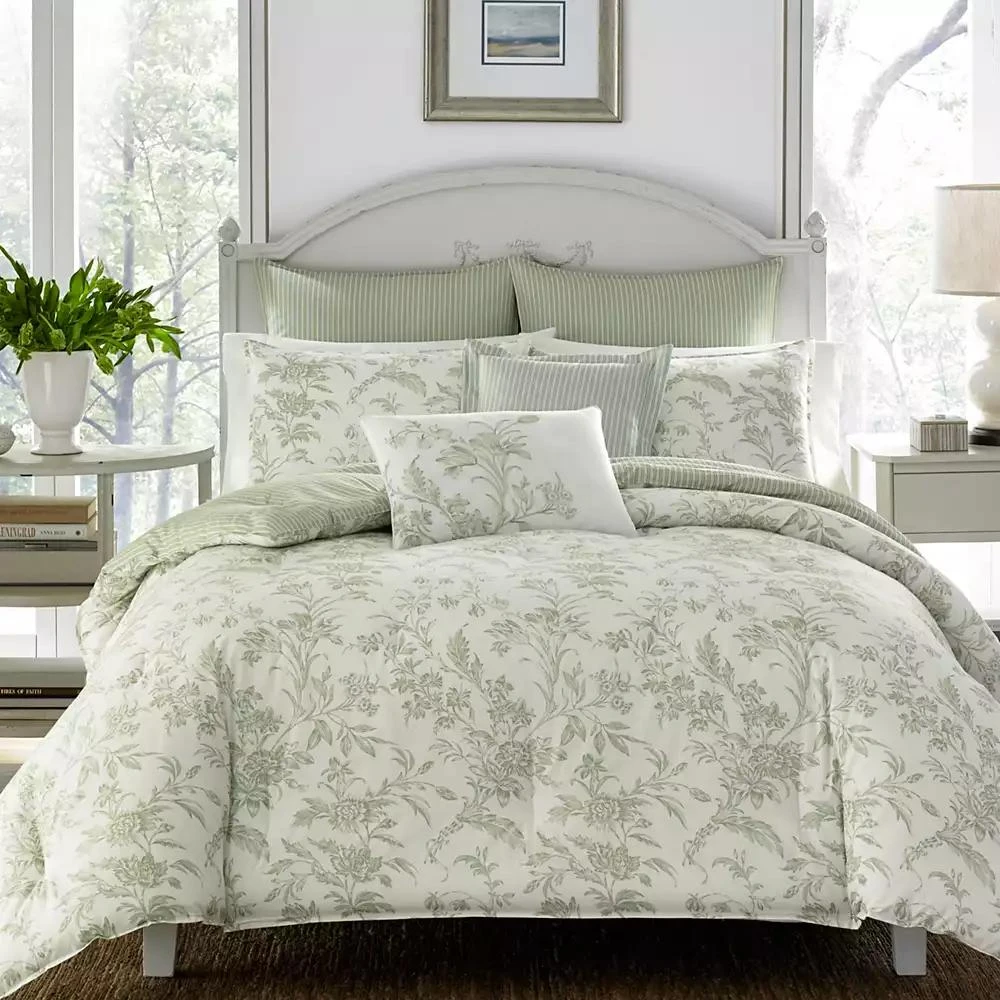 Laura Ashley Natalie Reversible 5 Pc. Comforter Set 1