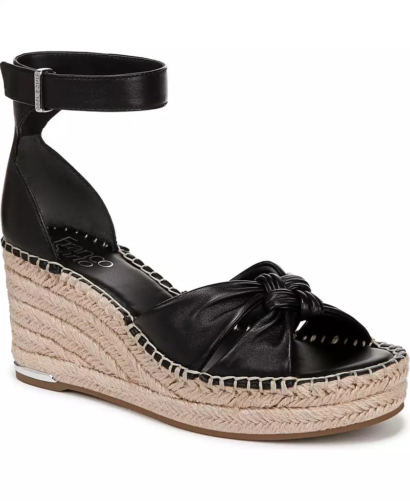 Franco Sarto Clementine Espadrille Leather Wedge Sandals