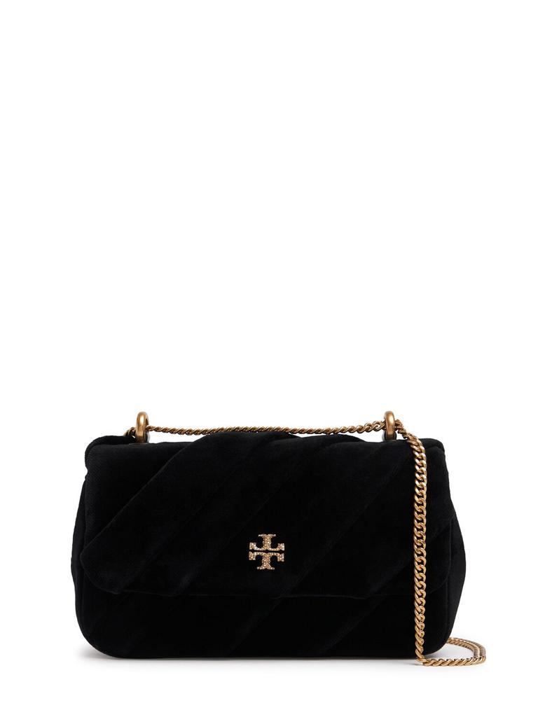 Tory Burch Mini Kira Draped Velvet Flap Bag