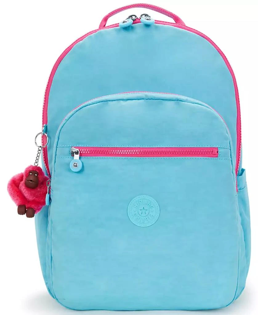Kipling Seoul Extra Large Candy Metal Nylon 17" Laptop Backpack 1