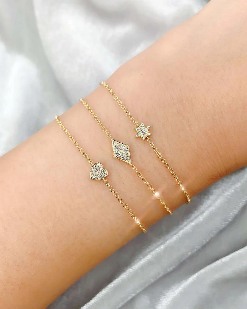 Moon
Meadow 14K Yellow Gold Diamond Heart Bracelet - Exclusive 5
