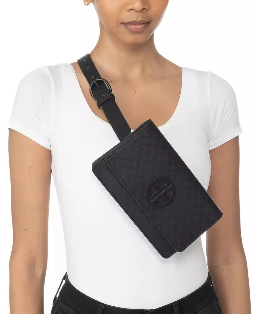 Shop Buckle Logo Fanny Pack, Exclusively at Macy display picture 3
