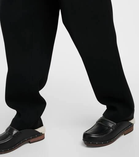 Brunello Cucinelli High-rise gabardine wide-leg pants 5