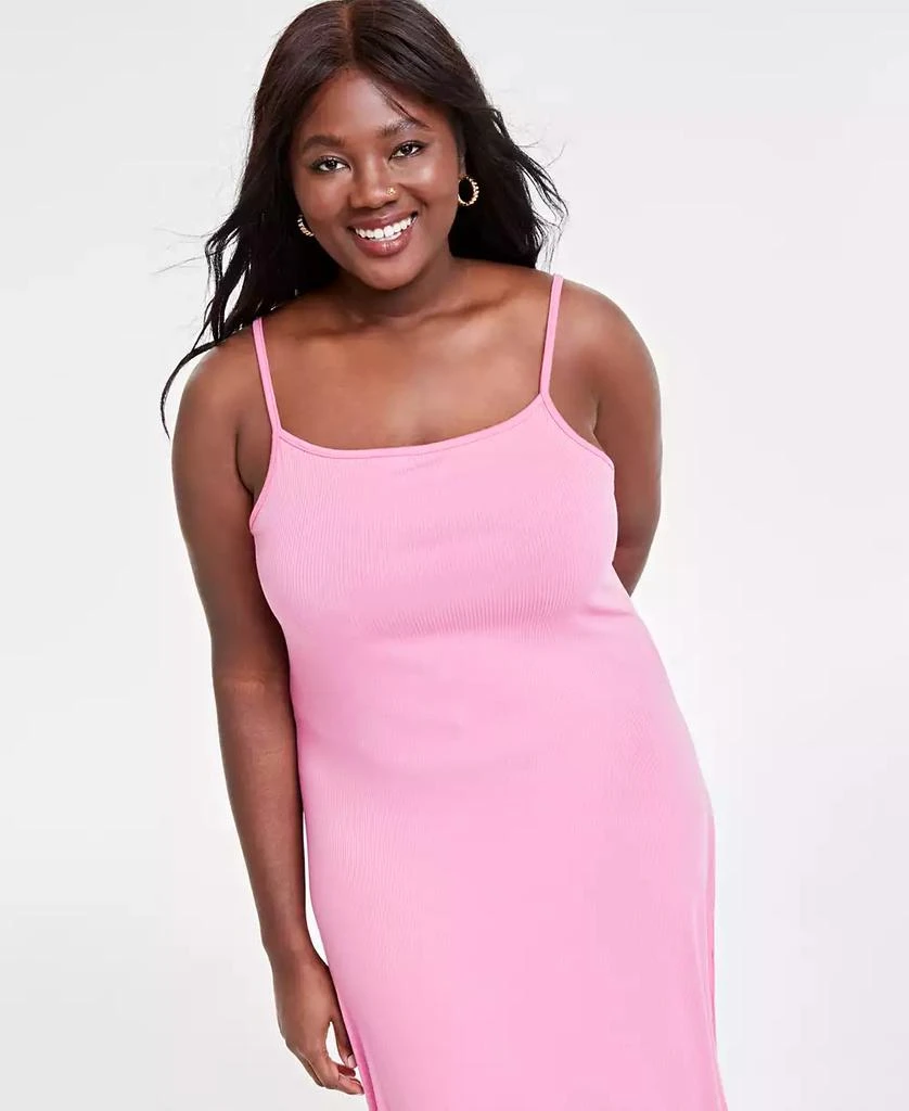 On 34th Trendy Plus Size Ribbed Midi Dress, Created for Macy's 4