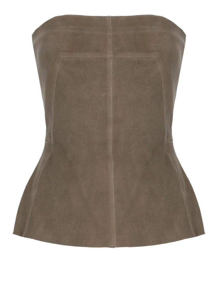 Rick Owens Rick Owens Zip-Up Leather Top