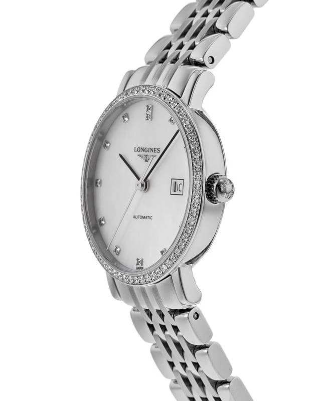 Longines Longines Elegant Automatic Mother of Pearl Dial Diamond Stainless Steel Women's Watch L4.310.0.87.6 3
