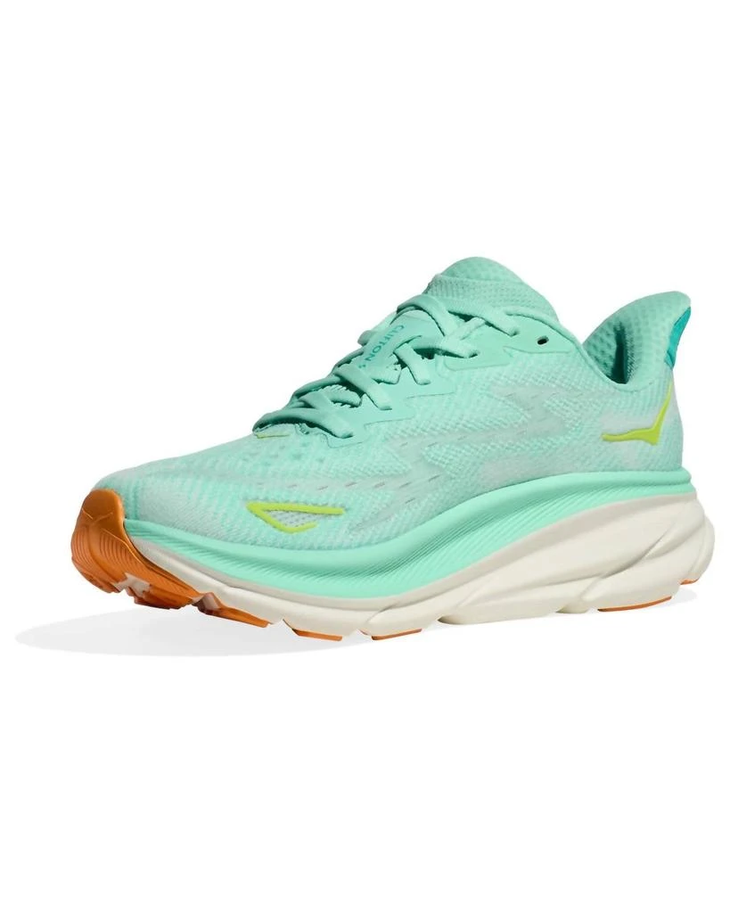 Hoka One One Women's Clifton 9 Shoes In Seafoam/aqua Breeze 1