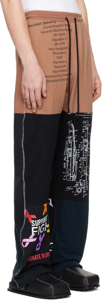 MARINE SERRE Brown Regenerated Sweatpants 2