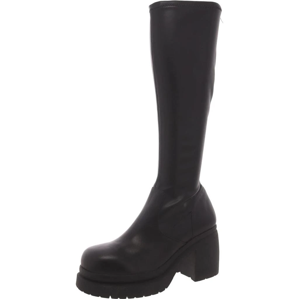 Steve Madden Linnie Womens Pull On Platforms Knee-High Boots 1