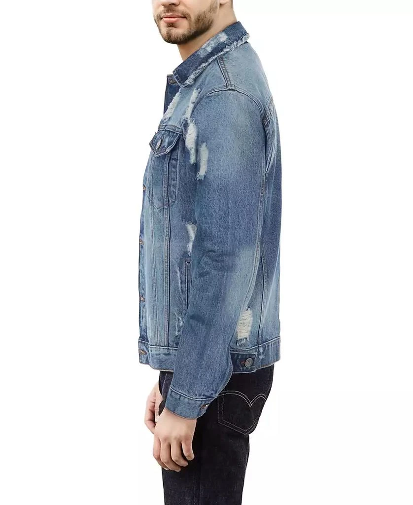 X-Ray Men's Slim Washed Denim Jacket 3