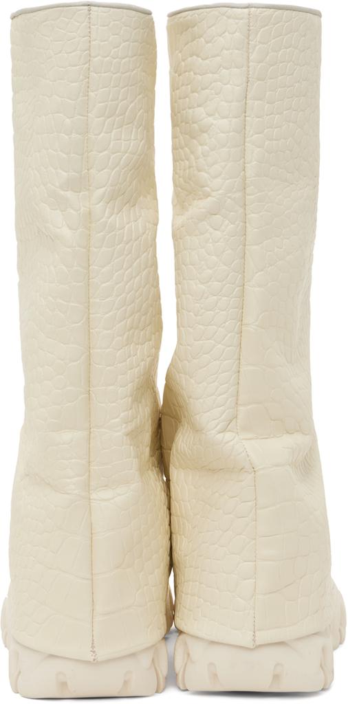Rombaut Off-White Boccaccio II Rain Apple Leather Tall Boots