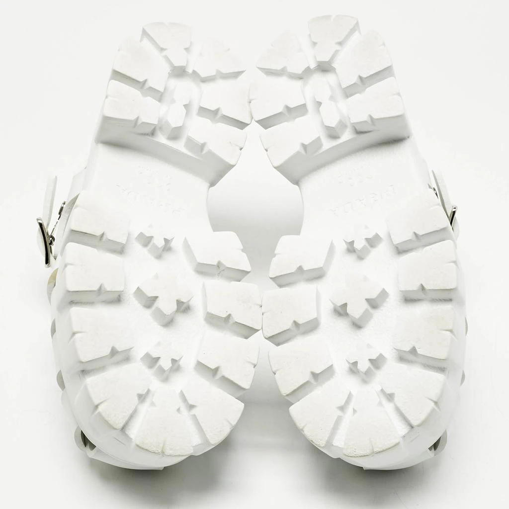 Prada Prada White Rubber Monolith Platform Sandals Size 36 6