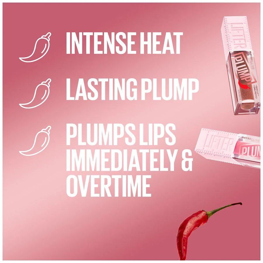 Maybelline New York Lifter Plump Lip Plumping Gloss With Chili Pepper And 5% Maxi-Lip 4