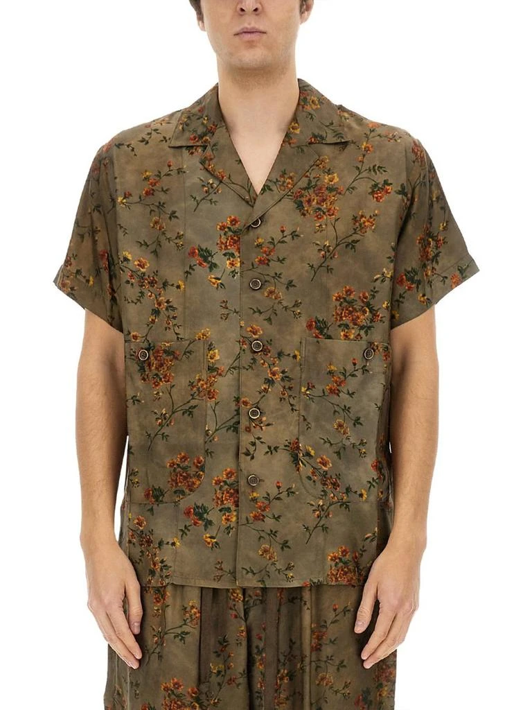 Uma Wang Uma Wang Motif Printed Short-Sleeved Shirt 1