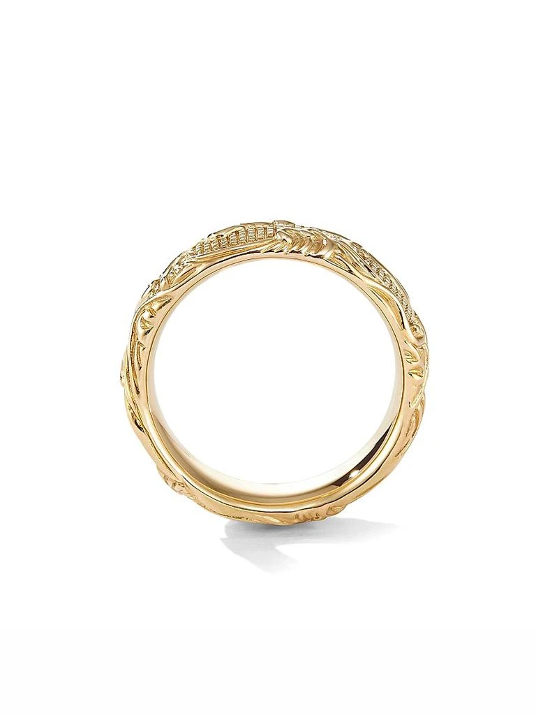David Yurman Waves Band Ring in 18K Yellow Gold, 7MM 2