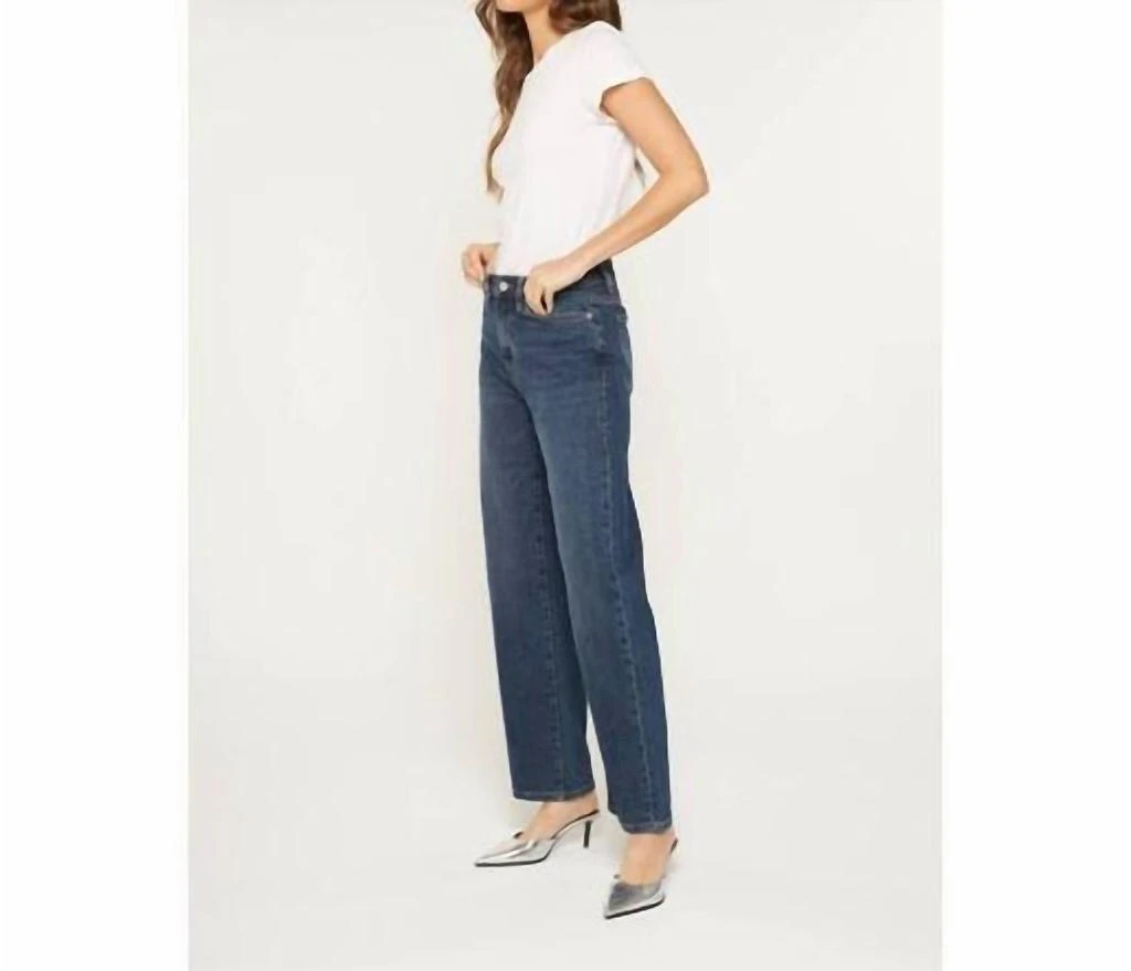 mica denim Mica Denim - High Rise Loose Fit Straight Leg Jeans 3