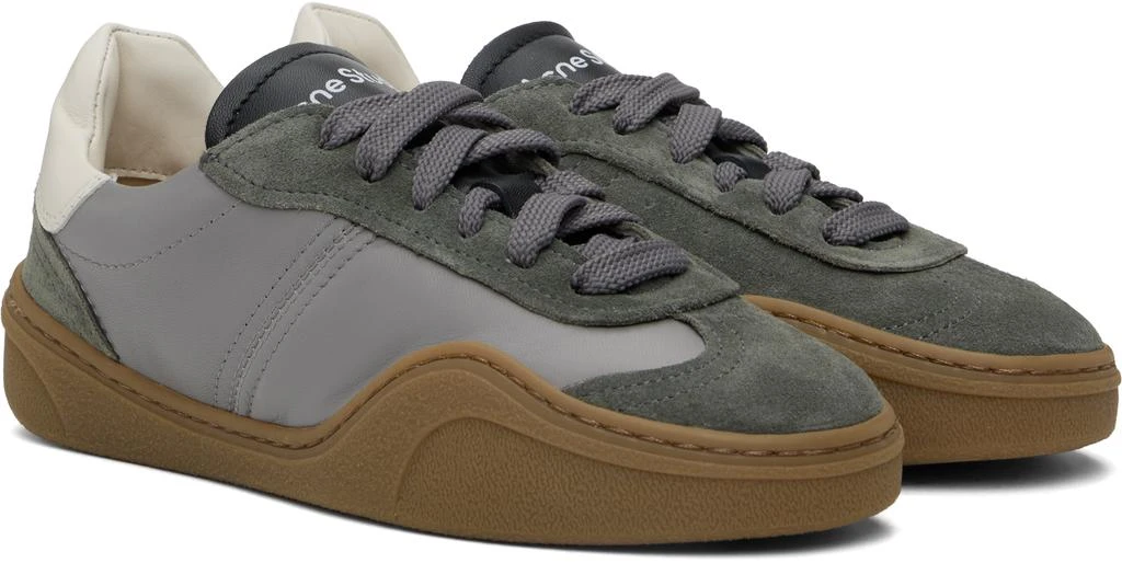 Acne Studios Gray Lace-up Sneakers 4