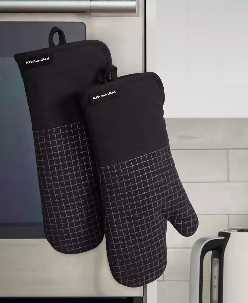 KitchenAid Gourmet Series Gridlines Oven Mitts Set, Pack of 2 5