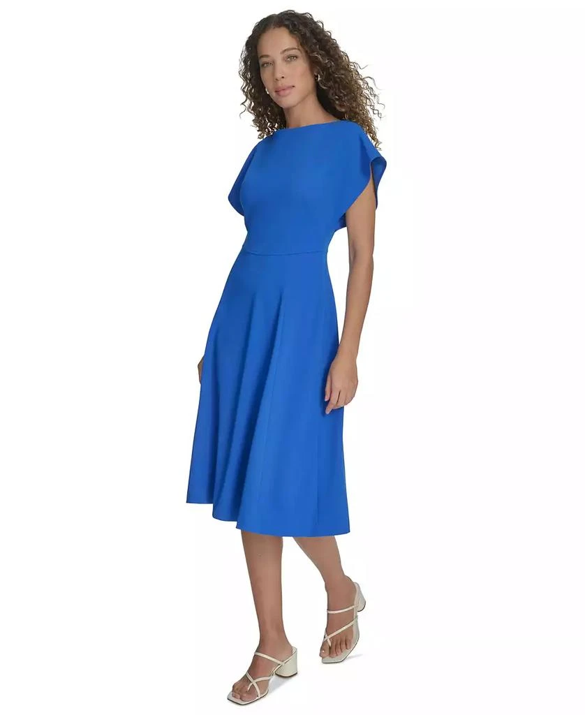 Women's Flutter-Sleeve A-Line Midi Dress  On Sale Now with Up to 64% Off |  Discover Exclusive Deals & Savings at BeyondStyle  Authentic Calvin Klein  dress|women's fashion|dresses with Limited-Time Discounts, Free