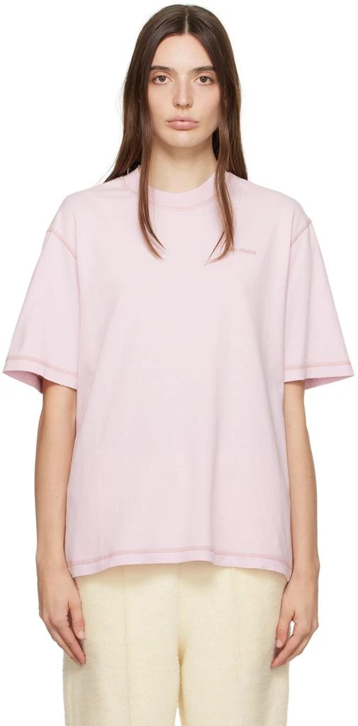 AMI Paris Pink Fade Out T-Shirt 1