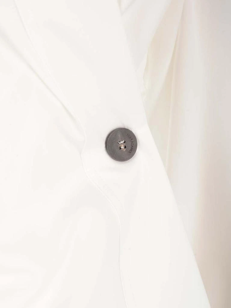 Salvatore Ferragamo Ferragamo Wrap-Designed Long Sleeved Shirt 5