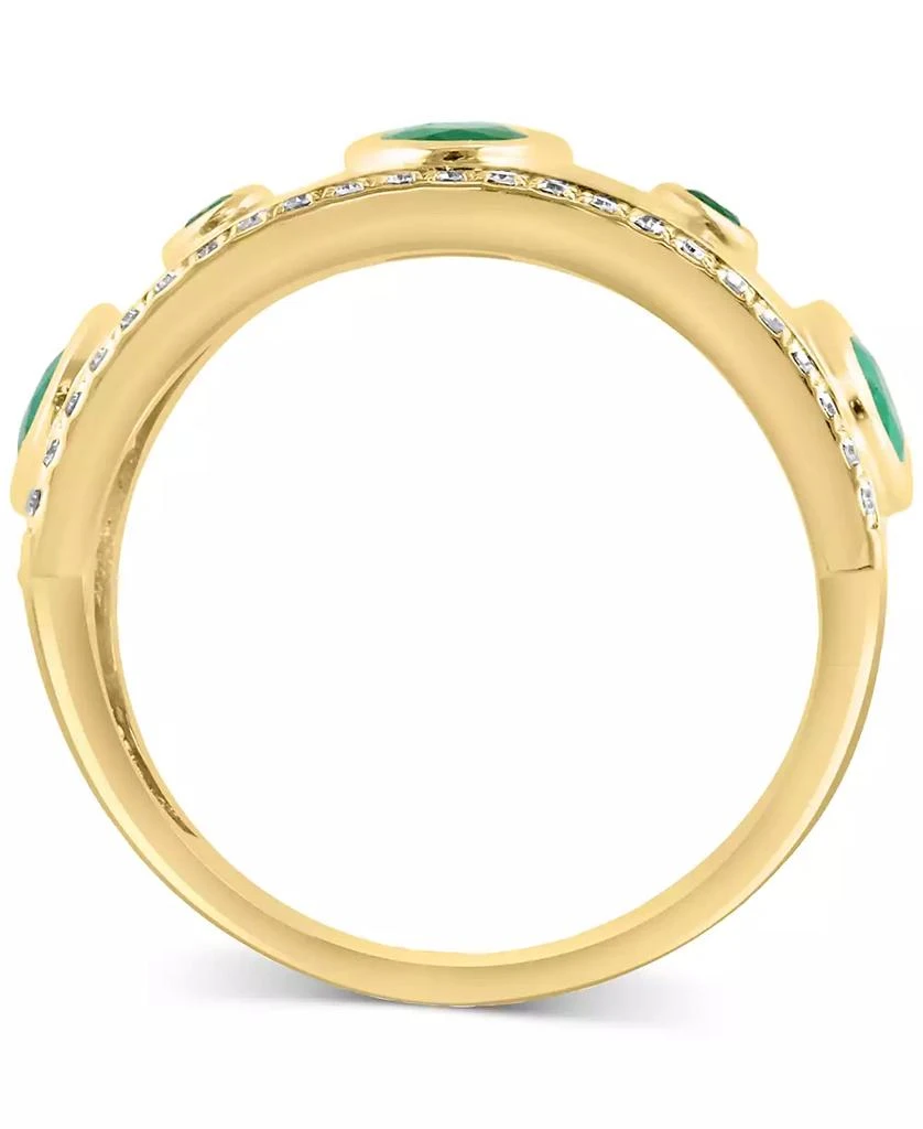 Effy EFFY® Collection Diamond (1/5 ct. t.w.) 
Emerald (1-1/3 ct. t.w.) Ring in 14k Gold 4