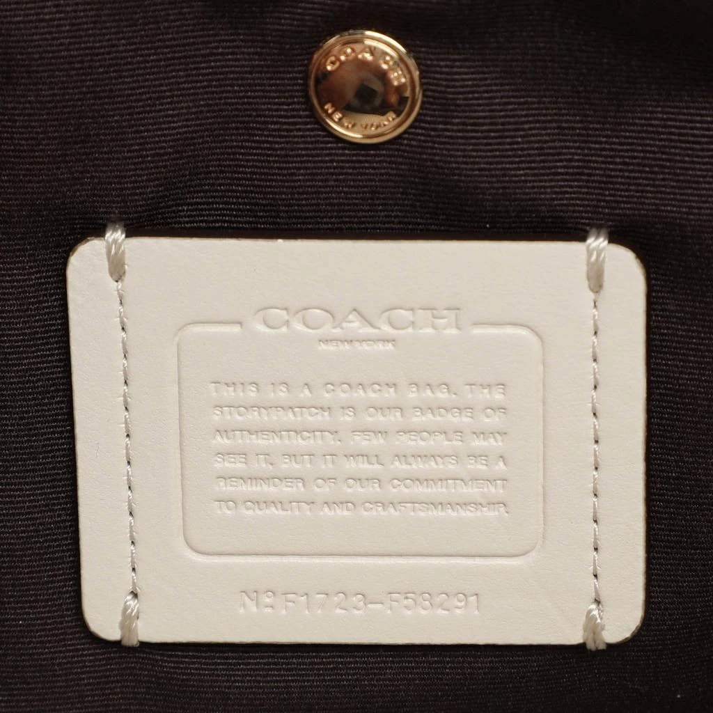Coach Coach Beige/Off White Signature Coated Canvas and Leather Christie Carryall Satchel 11