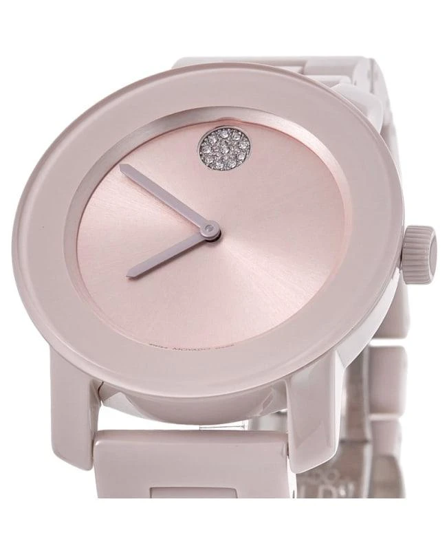 Movado Movado Bold Pink Blush Dial Ceramic Bracelet  Women's Watch 3600804 2