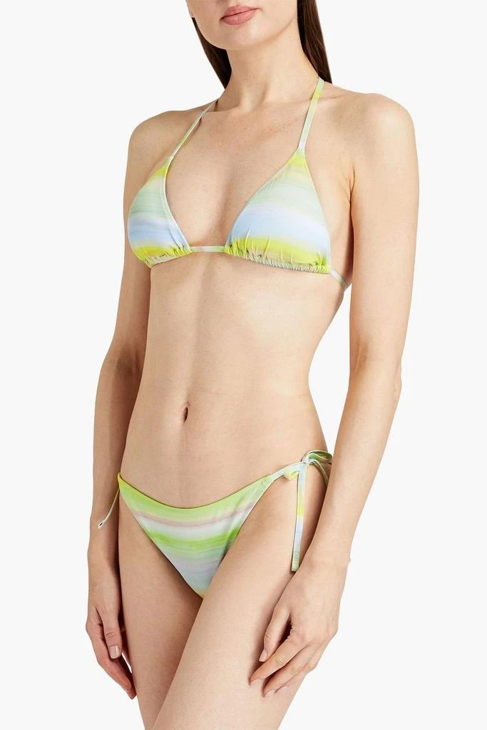 Paul Smith Striped triangle bikini top 2
