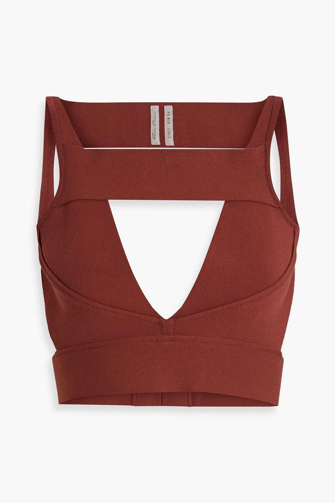 Rick Owens Sling cutout stretch-knit bra top