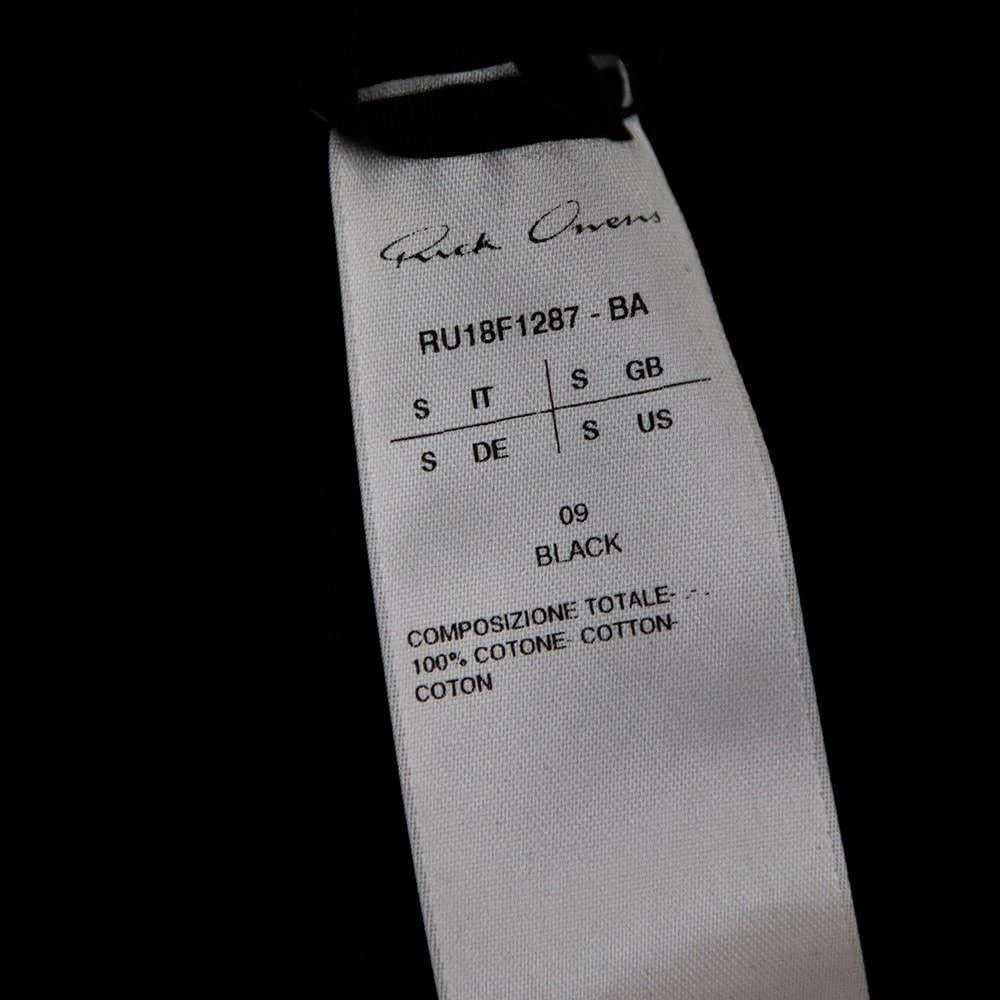 Rick Owens Rick Owens Black Knit Funnel Neck Detailed Oversized Jumper S 6