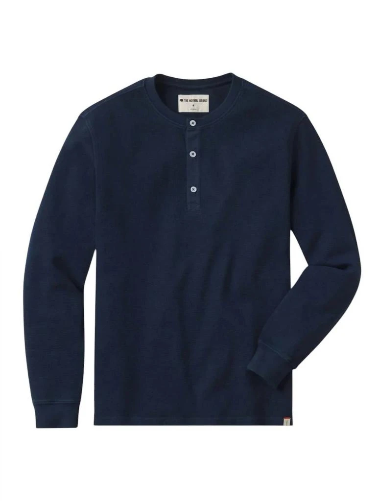 The Normal Brand The Normal Brand - Vintage Thermal Henley Top 4