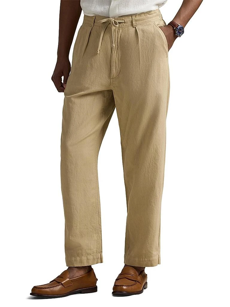 Ralph Lauren Relaxed-Fit Linen-Cotton Pants 3