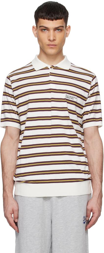 thisisneverthat White Striped Polo