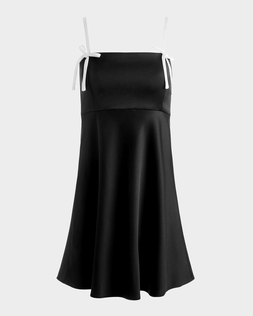 Alice + Olivia Carol Tie Neck Mini Dress - Dresses & Skirts