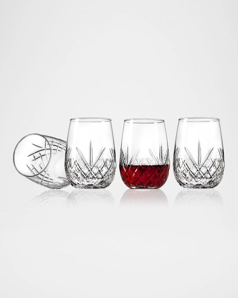 Godinger Dublin Stemless Wine Glasses, Set of 4 1