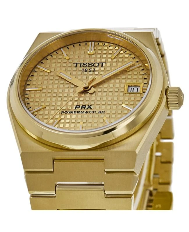 Tissot Tissot PRX Powermatic 80 Automatic Champagne Dial Gold PVD Steel Women's Watch T137.207.33.021.00 2