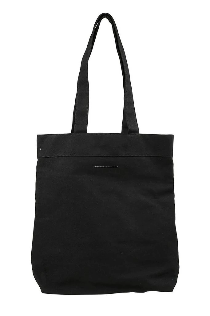 MM6 MM6 Maison Margiela Logo-Patch Open Top Tote Bag 2