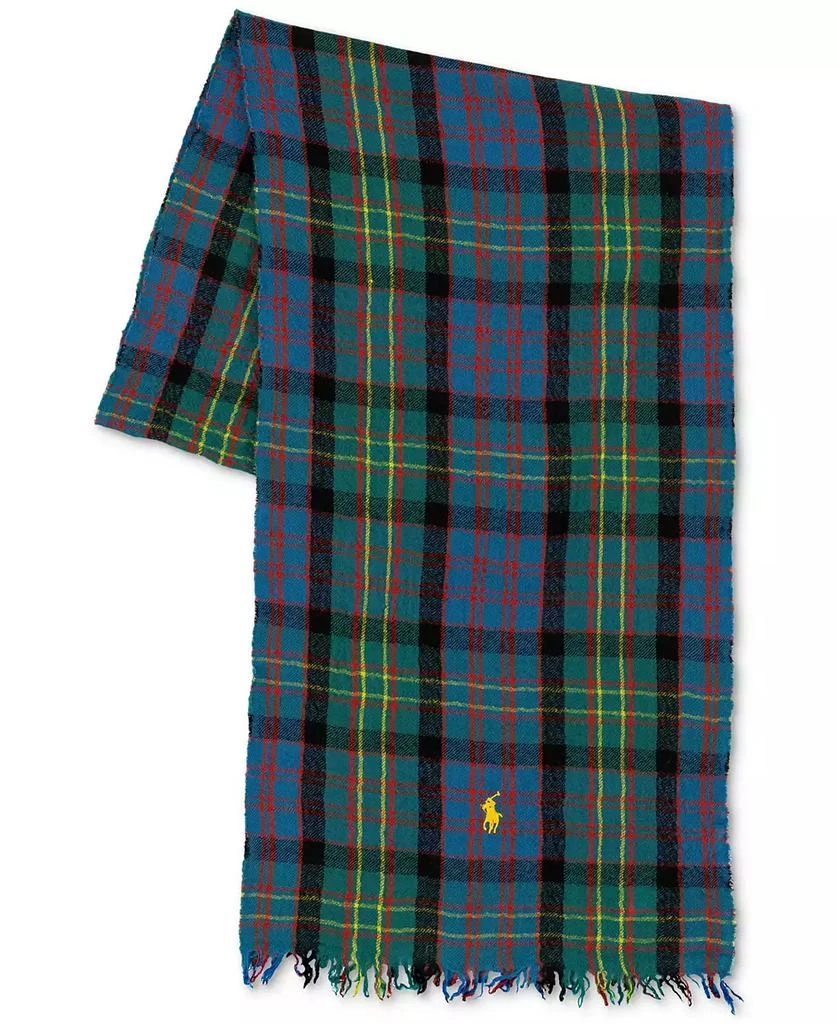 Ralph Lauren Men
s Outdoor Crinkle Plaid Scarf 2