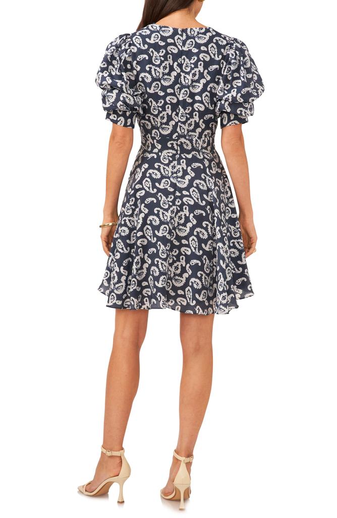 1. State Paisley Tiered Minidress