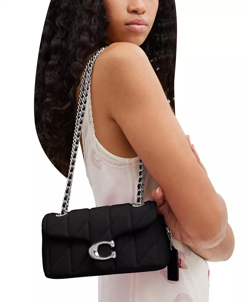 Coach Quilted Leather Tabby Chain Shoulder Bag 20 6