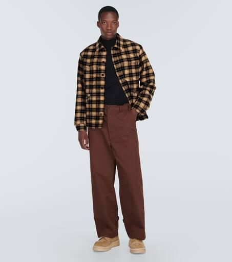 Kenzo Checked wool-blend overshirt