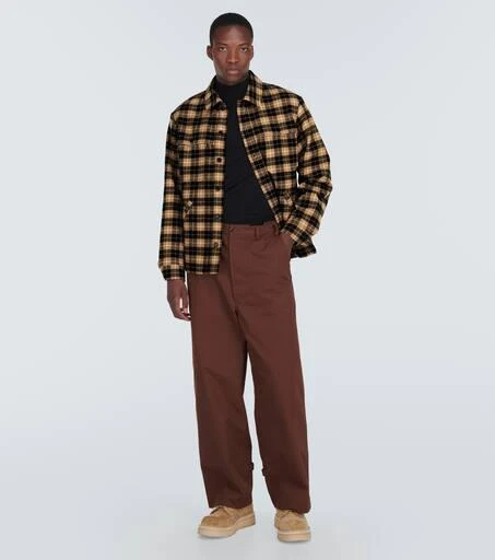 Kenzo Checked wool-blend overshirt 2