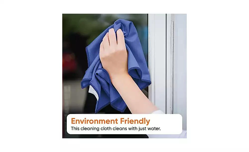 Superio Microfiber Glass, Window, and Mirror Cleaning Cloth 14"x16" 3