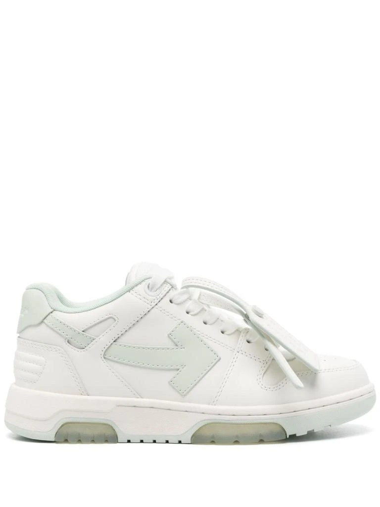 Off-White WHITE AND MINT GREEN SNEAKERS 1