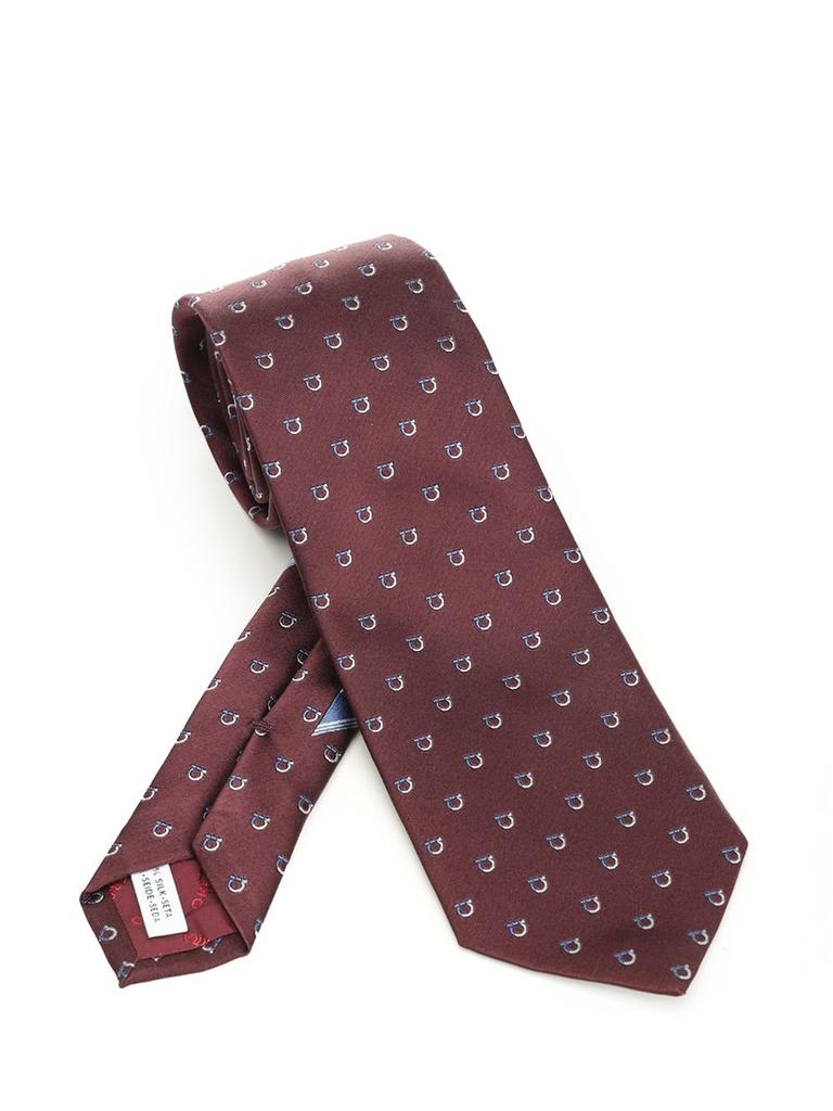 Salvatore Ferragamo Ferragamo Gancini Jacquard Tie