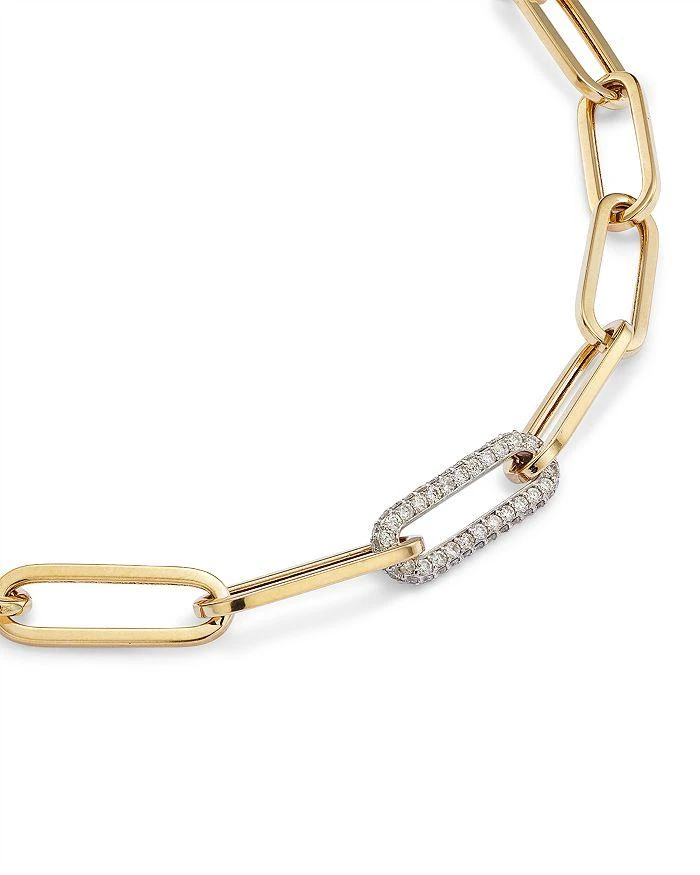 Bloomingdale's Diamond Paperclip Bracelet in 14K White & Yellow Gold, 0.70 ct. t.w. - 100% Exclusive 3